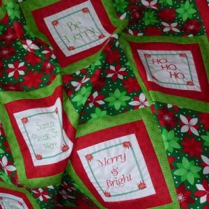 Christmas Blocks Embroidery Machine Design