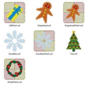 Christmas Patchwork Embroidery Machine Design