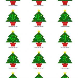 Christmas Tree Alphabet