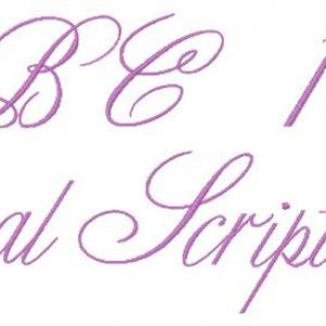 Classical Script Font Embroidery Machine Design