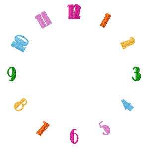 Clock Face_ Plain Embroidery Machine Design