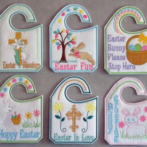Easter Door Hangers Embroidery Machine Design