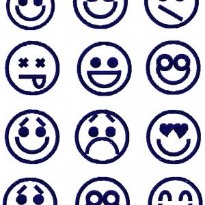 Emoticons Embroidery Machine Design