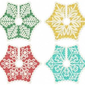 FSL Snowflake Wine Collars