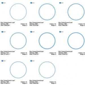 Fabulous Outlines- Circle Embroidery Machine Design