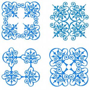 Fantasy Quilt Blocks Embroidery Machine Design