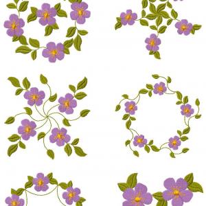 Floral Fantasy_5x5 Embroidery Machine Design