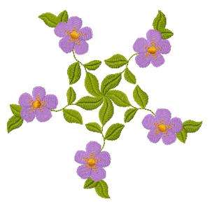 Floral Fantasy_6x6 Embroidery Machine Design