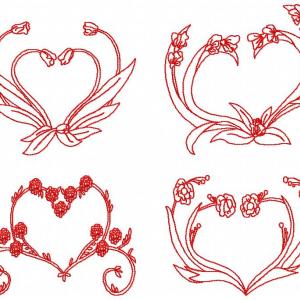 Floral Heart Monograms