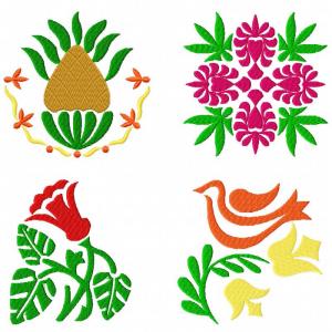 Folk Art Flair Embroidery Machine Design