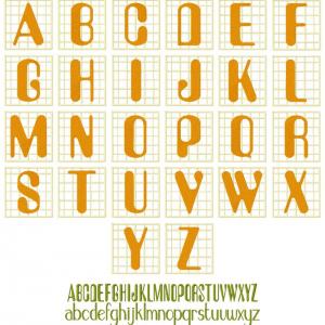 Gridded Font