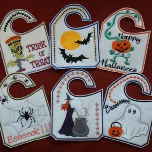 Halloween Door Hangers Embroidery Machine Design