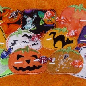 Halloween Lollipop Holders Embroidery Machine Design