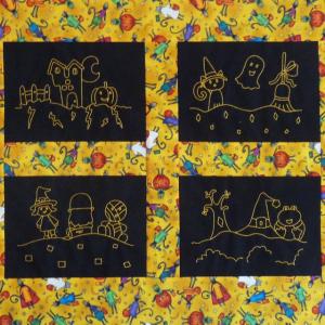 Halloween Scenes Embroidery Machine Design