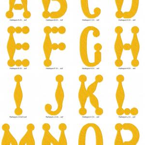 Harlequin Alphabet