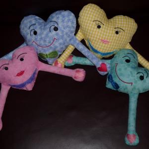 Heart Hug Dolls I T H Embroidery Machine Design