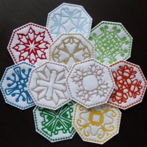 Holiday Coasters Designs Embroidery Machine Design