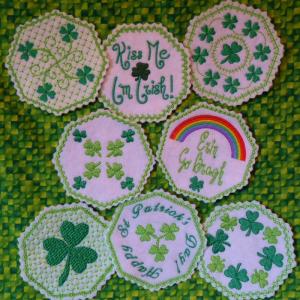 Irish Coasters Embroidery Machine Design