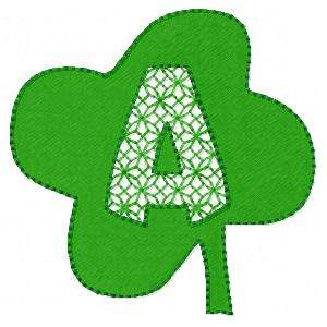 Lacy Shamrock Alphabet Embroidery Machine Design