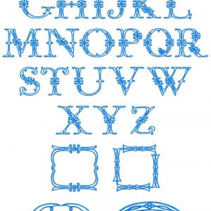 Loop_de_ Loop Font Embroidery Machine Design