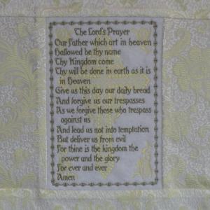 Lords Prayer Embroidery Machine Design