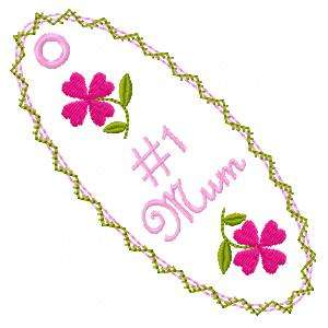 Mum Bookmarks Embroidery Machine Design