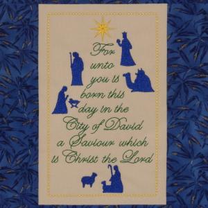 Nativity Sampler Embroidery Machine Design