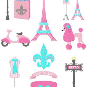 Parisian Chic Embroidery Machine Design