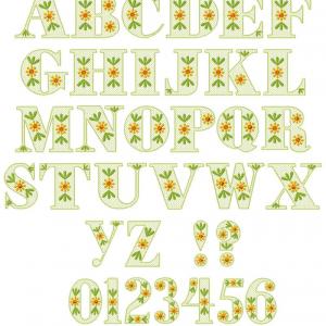 Pretty Decorative Font Embroidery Machine Design