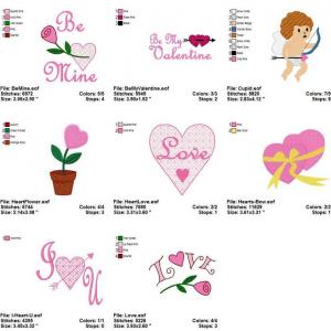 Pretty Valentines Embroidery Machine Design