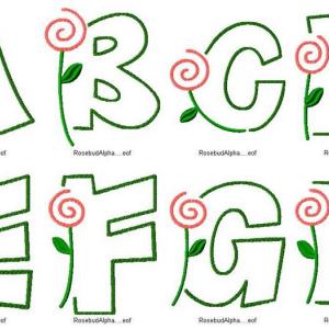 Rosebud Alphabet