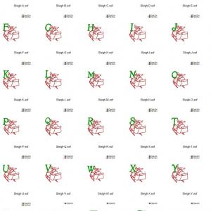 Santas Sleigh Ride Alphabet