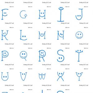 Smiley Font-2 Embroidery Machine Design
