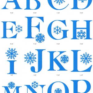 Snowflake Alphabet
