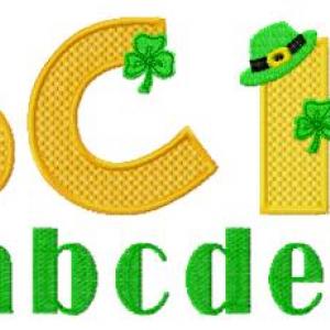 St Paddys Font Embroidery Machine Design