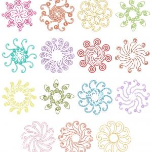 Swirled Quilting Designs Embroidery Machine Design