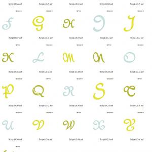 Swirly Script Font Embroidery Machine Design