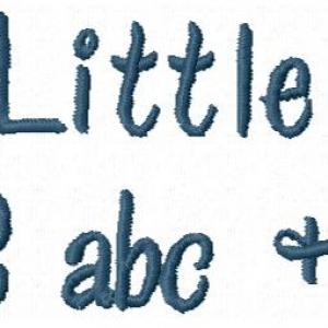 Tiny Little Font Embroidery Machine Design