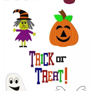 Trick Or Treat Embroidery Machine Design