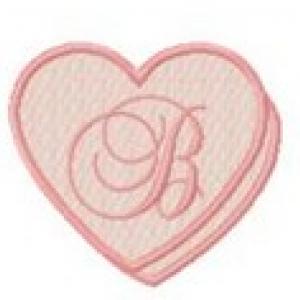 Valentine Heart Font Embroidery Machine Design