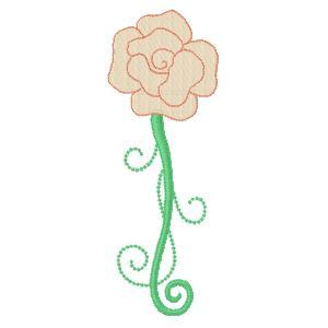 Vintage Rose Borders Embroidery Machine Design