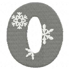 Winter Jewels Font Embroidery Machine Design