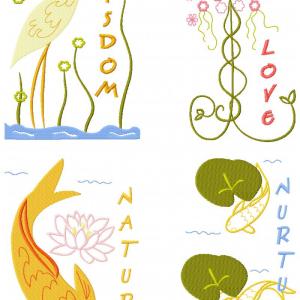Zen Garden Embroidery Machine Design