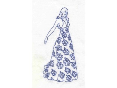 RW Fashion Dresses Embroidery Machine Design