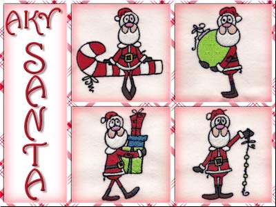 A Kids View of Santa Embroidery Machine Design