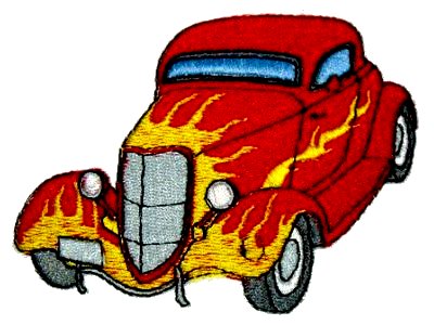 American Hot Rods Embroidery Machine Design