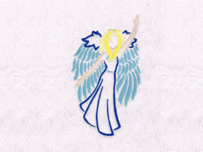 Angel Colorwork Embroidery Machine Design