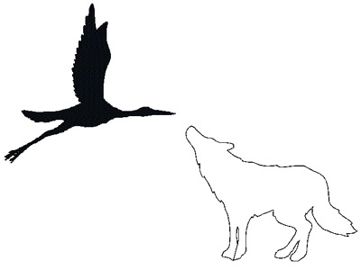 Animal Outlines 2 Embroidery Machine Design