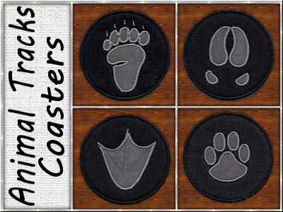 Animal Tracks Coasters