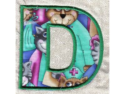 Applique Alphabet 2 Embroidery Machine Design